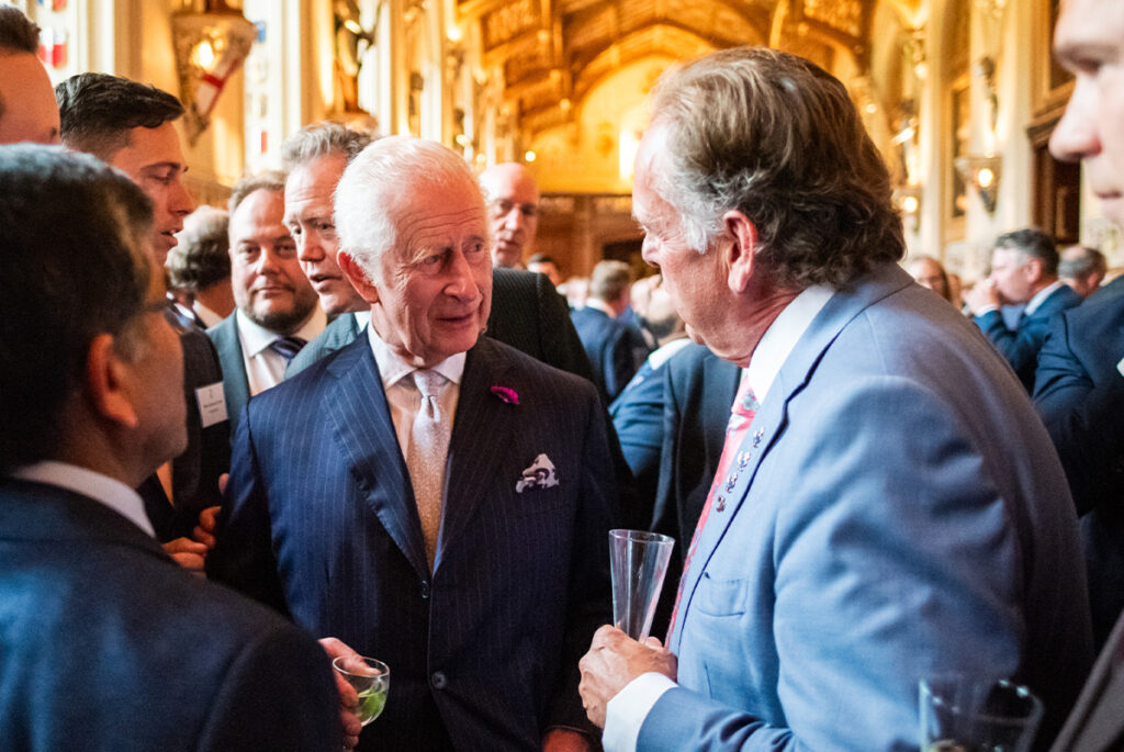 Andy meeting the king