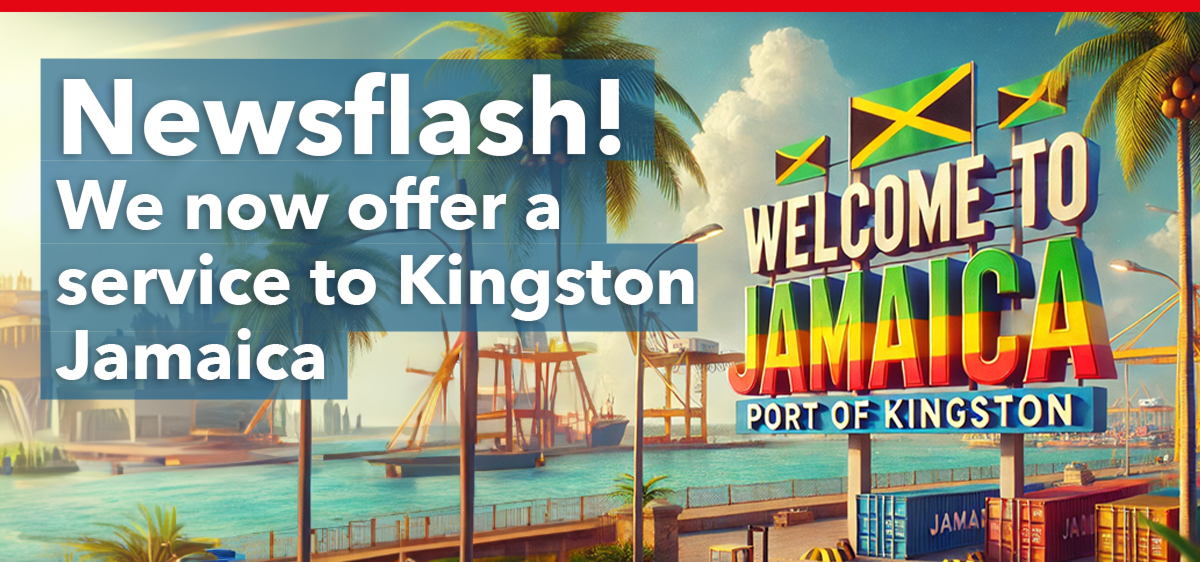 Newsflash!  New service to Kingston Jamaica